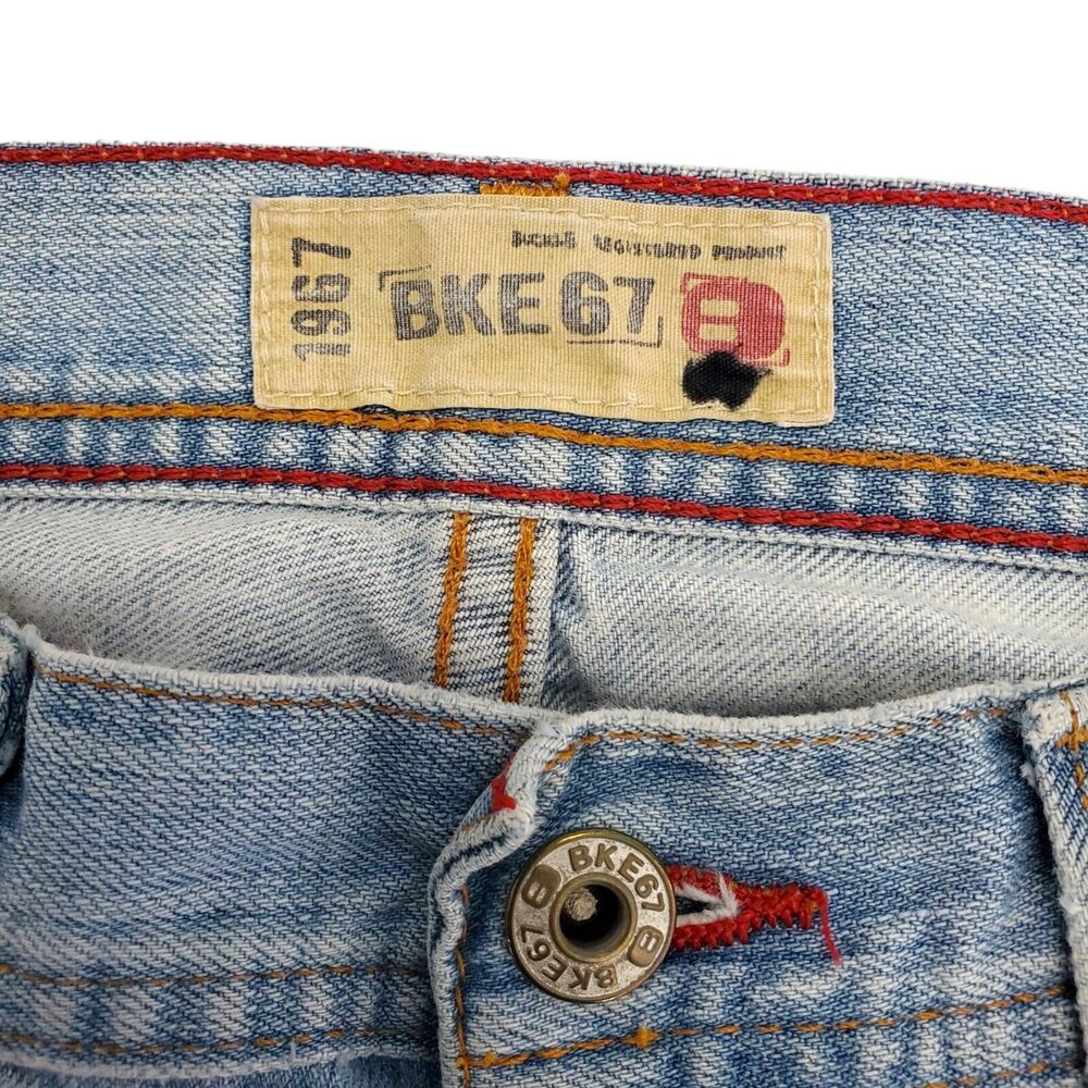 BKE 67 Jeans AUSTIN Mens 32 Lite Blue Short Casual Stone Regular Denim Outdoor - Picture 8 of 8